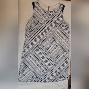 Madison Leigh dress, size 16, navy and white